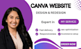 website design landing page canva website design