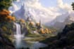 do a fantasy environment, landscape design