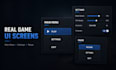 design clean and professional ue5 UI system