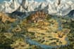 make a fantasy map illustration for map