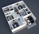 create 2d to 3d floor plan architectural 3d 4k rendering
