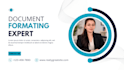 do professional document formatting and layout designing