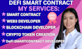 develop secure defi smart contracts blockchain developer for web3 and solidity