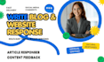 write thoughtful blog comments and website responses