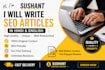 write article and blog posts in english and hindi
