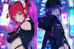 create anime character illustration with soft shadows