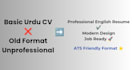 write ats CV resume writing and translation