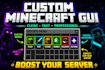 create custom minecraft gui menus for your server