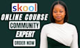 skool online community setup skool course content creation skool community setup