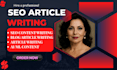 write SEO optimized blog articles for your saas ai ml content startups business