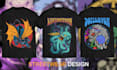 create amazing streetwear design illustration for tshirt
