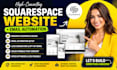 build squarespace website with email automation