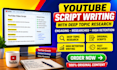 write engaging youtube video scripts with deep topic research