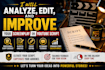 analyze, edit, and improve your screenplay or youtube script