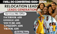 800 dscr relocation leads moving leads booking leads facebook ads google ads