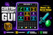 create custom minecraft gui, server menus, inventory UI, and plugin design