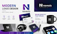 design a professional modern minimalist logo and brand identity