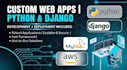 build responsive full stack website with django python