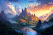design stunning fantasy landscape