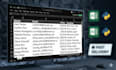 do web scraping, data extraction, and deliver clean excel or google sheets data