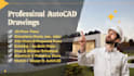 draw professional autocad 2d floor plans, elevations, and permit drawings