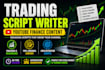 write engaging stock market and trading scripts for youtube