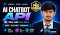 build a rag chatbot API with langchain and fastapi