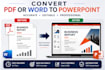 convert PDF or word to professional powerpoint presentation