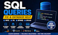 write, fix and optimize sql queries
