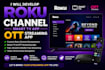 develop roku channel, smart tv app, ott streaming app