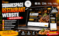 design squarespace restaurant website with booking