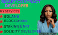 be your blockchain developer develop, debug secure smart contracts web3 dapp