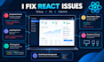 fix bugs and develop features in your react js application