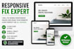 fix wordpress and mobile responsive issues on your website