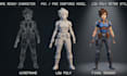 create low poly character rigging animation retro ps n64 psx y2k psk 3d model