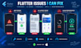 fix flutter app bugs, errors, crashes and firebase issues
