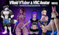 design 3d vroid vtuber model vrchat avatar vrm rigging blender anime streaming
