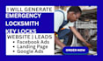 generate emergency locksmith leads with high converting website