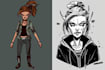draw a character in manga style