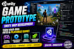 create your unity game prototype, mvp, custom gameplay system