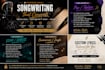 write custom song lyrics, ghostwrite songs, hooks, and jingles professionally
