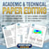 edit and format research papers and technical abstracts