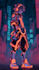 design anime character , cyberpunk character