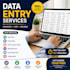 convert PDF to excel, PDF to word and do any data entry work