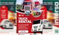 do a logistics and trucking with attractive dispatch flyer