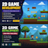 develop a 2d unity game create game mechanics professional