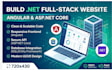 develop aspnet core and angular full stack web application