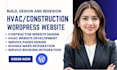 design contractor website, construction website roofing, plumbing, hvac website