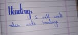write neat handwritten notes