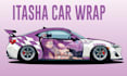 create racing car wrap, itasha car wrap , sport car wrap design